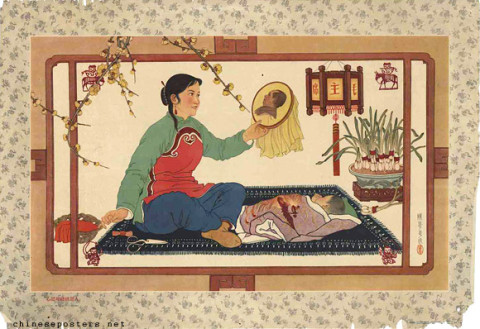 Embroidering the benefactor with thought and thread